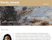 Tablet Screenshot of kavitajaiswal.com